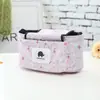Bolsa Colgante Plegable para Cochecito de Bebé de Dibujos Animados a Color Estilo Coreano, Bolsa Multifuncional, Bolsa de Almacenamiento para Biberones, Bolso de Hombro para Mamá