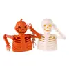Adorno Luminoso Popular Transfronterizo de Calabaza y Calavera para Halloween, Luz de Noche, Decoración de Atmósfera para Escritorio de Casa Embrujada y Sala de Escape