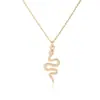 Acessórios simples pingente moda all-match personalizado colar feminino senso de design europeu e americano nicho luz luxo na moda em forma de cobra hip hop