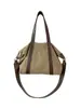 Bolsos para Mujer 2025 Nuevo Otoño Bolso Cruzado Grande Bolso de Hombro de Gama Alta Lona de Empalme Simple Bolso Tote para Viaje