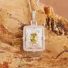 Collar Retro de Plata S925 con Piedras Preciosas de Colores para Mujer Joyería de Tanzanita Topacio Peridoto Zafiro Natural Venta al por Mayor