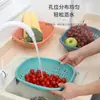 Cesta de Lavado de Verduras Hueca para Cocina, Cesta Escurridora de Plástico Multiusos, Cesta para Guardar y Limpiar Verduras, Cesta Multifuncional para Guardar Frutas y Verduras