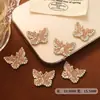 Nuevos accesorios de aleación DIY para fundas de teléfono móvil y tazas, accesorios de aleación de mariposa y libélula DIY con diamantes, al por mayor