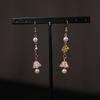 Bolsa de la Suerte de Aretes Florales de Estilo Chino Nuevo, Nuevos Aretes de Gancho Populares, Aretes Niche de Alta Gama, Aretes Únicos, Joyería de Estilo Chino