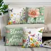 Funda de Almohada Cruzada Tk Amazon Más Vendida de Flores, Pájaros y Mariposas para Oficina y Dormitorio, Personalizable al por Mayor