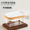 Dispensador de Mantequilla Cortador de Queso Bloque Almacenamiento Caja de Queso Herramienta para Queso y Mantequilla con Tapa para Congelar Refrigerador