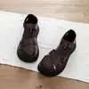 Sandálias Fechadas Mary Jane Versáteis Estilo Floresta Nova 2026 para Mulheres, Sapatos Romanos Fashion Retrô de Salto Grosso para Mulheres no Verão