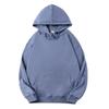 Moletom com Capuz de Terry Pesado Cor Sólida Selecionado Cuidadosamente para o Outono de 2026, Algodão Puro, Ombro Caído, Caimento Solto, Moletom com Capuz, Personalizável para Homens e Mulheres