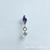 Brinco Pingente G23 Titânio Liga de Titânio Astmf-136 Zircônia Redonda Única Marquise Piercing Labial Stud de Titânio com Rosca Interna