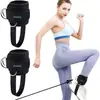 Soporte de tobillo para fitness, correa para el tobillo, banda de resistencia para el tobillo, cordón elástico, hebilla de tobillo, tobillera ajustable
