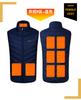 Selección Estricta de Chaleco Calefactor Transfronterizo Chaqueta Acolchada de Algodón Chaleco de Cuello Vertical Calefacción Inteligente para Hombre Invierno Chaleco Calentador Eléctrico de Temperatura Constante para Mujer