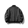 Yidao Vintage 2026 Otoño Nuevo Chaqueta de Rayas con Cuello Alto para Hombre Cardigan de Punto Casual Retro Versátil