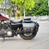 Pele carro Lobo adequada para Harley X48/883 bolsa lateral bolsa lateral retrô caixa lateral modificação bolsa capacete cinto à prova d'água liberação rápida