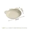 Prato Divertido para Cuspir Ossos Desenho Ursinho Doméstico Prato para Ossos Mesa de Jantar Plástico Pratinho Prato de Lixo Prato Criativo Fofo