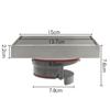 Coladera Cuadrada Tile-In 304-1.7 Invisible para Piso Acero Inoxidable Gran Desplazamiento Regadera Cuarto de Baño Oculta Desodorizante