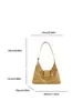 Bolso de hombro de diseño retro de gran capacidad, nuevo, moda europea y americana 2026, color sólido, casual transfronterizo, para hombro y cruzado
