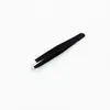 Pinza para cejas acero inoxidable herramientas de belleza negra plana antideslizante oblicua pinza para cejas pinza para cejas pinzas fabricantes venta al por mayor