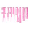 Set Peine Caja de PVC Juego de Ocho Piezas Peine para el Cabello Peine Masajeador Peine para Peinar Cabello con Aceite Juego de 8 Piezas Peine para el Cabello Peine de Plástico