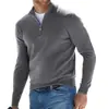 2026 Venda Quente Site Independente Aliexpress Amazon Europeu e Americano Suéter de Caxemira de Manga Longa Camada Base Masculina Outono e Inverno em Estoque