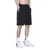 Pantalones cortos de seda de hielo para hombre, verano, finos, holgados, casuales, transpirables, de secado rápido, para correr al aire libre, deportes