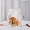 Bolsa de Embalaje para Tostadas de 450 g Engrosada Borde Enrollado con Alambre Ventana Autoadhesiva Bolsa de Papel para Pan Bolsa para Comida en Rebanadas Bolsa West Point