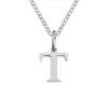 Collar con Colgante de Letra Emanco Acero de Titanio No se Desvanece Cadena para Clavícula Cadena de Hueso de Serpiente de Acero Inoxidable Nicho Europeo y Americano para Mujeres