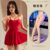 Pijamas Sexy, Lencería de Pura Pasión, Camisón Sexy Transparente Talla Grande, Uniforme Atractivo sin Espalda para Mujer al por Mayor 8326