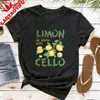 Camiseta Vintage de Limão LaDolceVita Transfronteiriça, Camisa com Design Criativo de Limão, Camiseta Italiana para o Verão