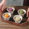Prato de Sobremesa Cerâmico Retro Chinês, Prato Alto para Frutas Secas, Lanche para Chá Confeitaria, Prato de Sobremesa Doméstico, Utensílios de Apresentação Exquisitos