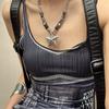 Collar de Estrella con Cuentas Y2K Industria Pesada Subcultura Femenina Spice Girl Dulce Cool Estilo Punk Nicho Alta Gama Joyería de Moda Europea y Americana