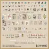 Paquete de Pegatinas de Material para Manualidades Retro de 260 Piezas Papel de Material para Manualidades DIY Pegatina de Mascota Mariposa Decoración para Cuaderno