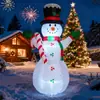 Suministros Navideños Transfronterizos de 1.2m Adornos para Decoración de Patio Exterior Bastón de Caramelo Muñeco de Nieve Navideño Modelo Inflable