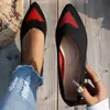 Directo del fabricante: Zapatos cómodos y versátiles para mujer, nuevo modelo primavera/verano 2026, zapatos bajos de punta para mujer de comercio exterior