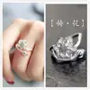 Anillo de Plata para Mujer Sentido del Diseño Nicho Simple ins Moderno 2022 Celebridad de Internet de Moda Personalizado Ajustable Anillo para Dedo Índice