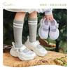 [Oferta Especial] Tênis Snuffy para Meninas 2026 Primavera e Outono Novo Estilo Casual Leve Respirável Solado Macio Sapatos Brilhantes