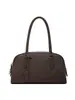 2026 Nuevo Modelo Bolso de Hombro de Cuero de Primera Capa Nicho con Asa Larga, Bolso de Axila Tipo Bowling, Bolso Boston de Cuero Genuino para Mujer