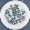 Dingyi Beads Rodados Transparentes Facetados Rachados Lua Fria Beads Acrílicos Galvanizados Acessórios para Corrente de Celular DIY