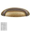 Manija de concha de alta calidad exportada a Europa y Estados Unidos tirador de cajón de gabinete de cubo vintage cobre antiguo madera maciza hardware para mueble de TV