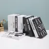 Livro falso dobrável transfronteiriço decoração livro livro de simulação livro de adereço inglês moderno simples criativo molde de livro vento ins atacado