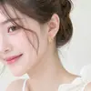 2026 Novos Brincos Dupla Camada da Moda Simples Estilo Japonês e Coreano para Mulheres, Versáteis para o Dia a Dia, Acessórios de Orelha Minimalistas e Elegantes