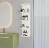 Estante de Almacenamiento de Pared de Múltiples Niveles Transfronterizo, Estante Decorativo Flotante de Pared para el Hogar, Estante de Exhibición de Pared Engrosado para Esquina de Baño