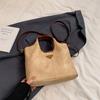 Bolsa de grande capacidade para comércio exterior feminina outono e inverno retrô 2024 nova bolsa casual multifuncional bolsa transversal bolsa de trabalho para deslocamento