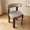 Silla Kelly de lujo ligero de madera maciza, silla de comedor vintage wabi-sabi minimalista nórdico para casas de huéspedes, cafeterías y hoteles