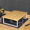 Suporte de Prateleira para Fogão de Indução Mesa Tampa para Fogão a Gás Capa Suporte para Fogão a Gás Prateleira de Armazenamento para Fogão Placa Protetora Rack para Fogão