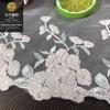 Accesorios de encaje de malla de color de 20 cm de ancho para muñeca Barbie bordada, falda de encaje para ropa infantil