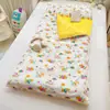 Bolsa de siesta de algodón puro extraíble para estudiantes de primaria para niños en otoño e invierno Forrada de forro polar grueso para guardería y escuela para todas las estaciones