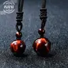Pingente de Obsidiana Natural Pedra Olho de Tigre Colar de Contas da Sorte Colar de Cristal Colar de Contas Quente de Vendas Transfronteiriças Atacado