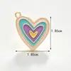 Fabricante de accesorios de joyería con forma de corazón, al por mayor en stock, joyería DIY hecha a mano de aleación, fábrica de accesorios de joyería DIY de goteo de aceite