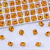 Jia Xiaoya K9 Llamativo 8 mm Corte Flor de Hielo Cuadrado Princesa Base Puntiaguda Translúcido Blanqueamiento Lujo Ligero Decoración de Uñas Portátil
