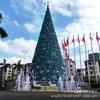 Árbol de Navidad de marco grande directo de fábrica 3-20 metros exterior luminoso diseño de escena navideña diseño de escaparate de hotel